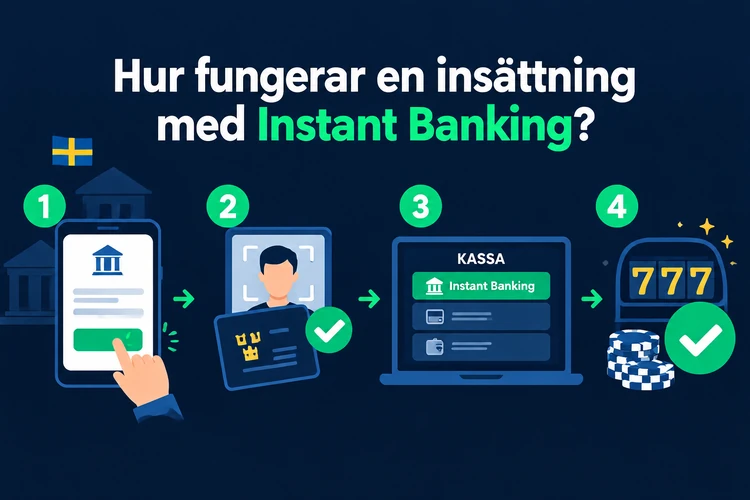 Hur fungerar en insättning med Instant Banking?