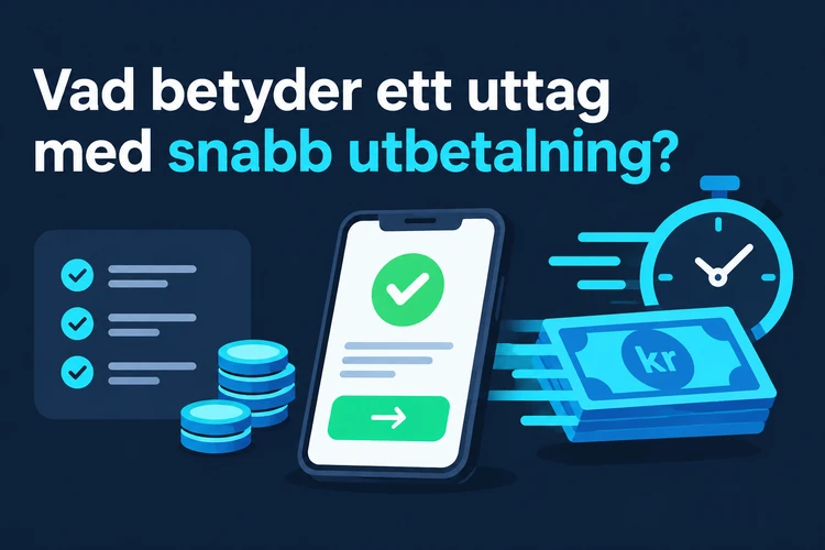 Vad betyder ett uttag med snabb utbetalning?